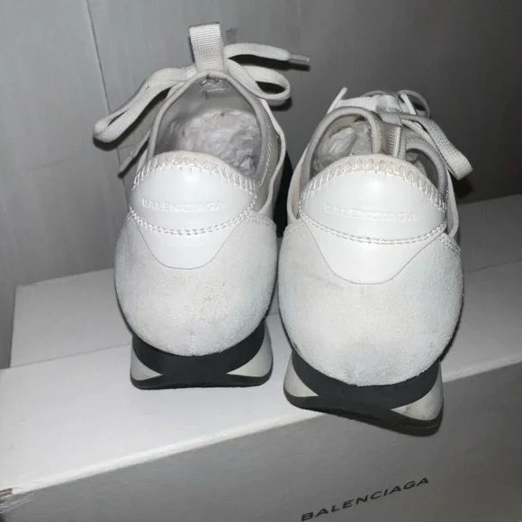 Balenciaga Blanc Noir /White Sneakers 39 / 8.5 - Picture 3 of 16